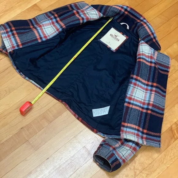 🧥 HOLLÍSTER WOOL PLAID JACKET