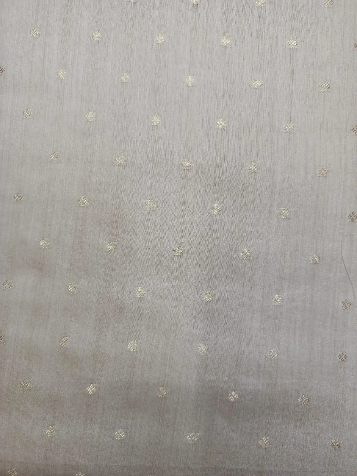 100% Pure Muga Tussar Silk Handloom With Minutely Woven Buttis