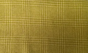 $14 Wool Cloth Swatch - European Plaid - Limey Crema