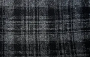 $14 Wool Cloth Swatch - European Plaid - Shingled Roof