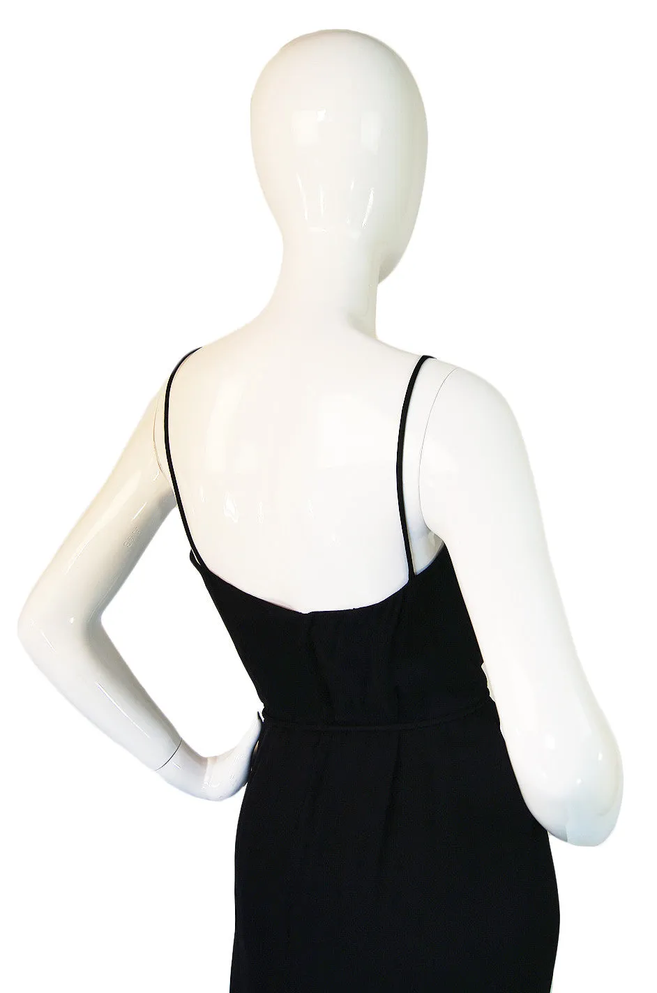 1950s Ruffled Silk Chiffon Helen Rose