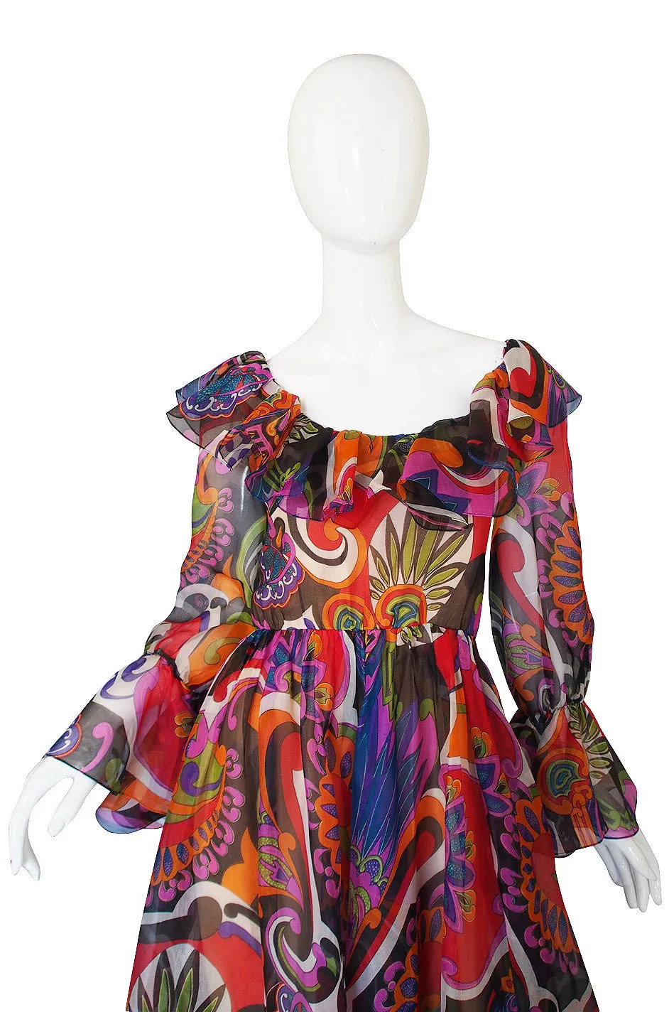 1960s Silk Oscar de la Renta Dress