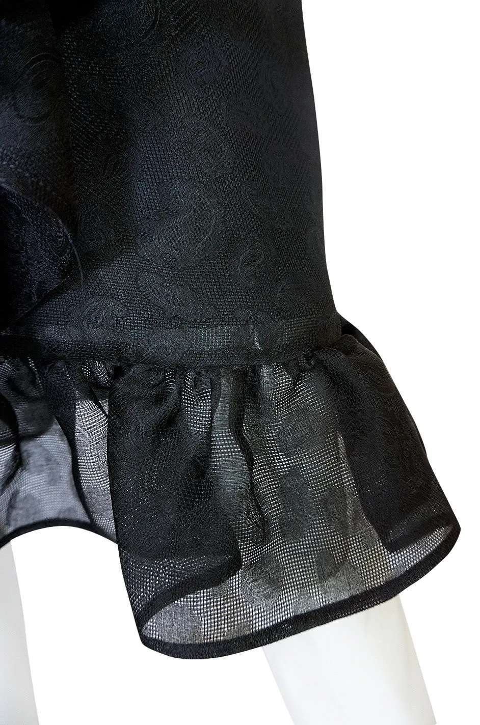 1970s Givenchy One Shoulder Black Silk Cocktail Dress