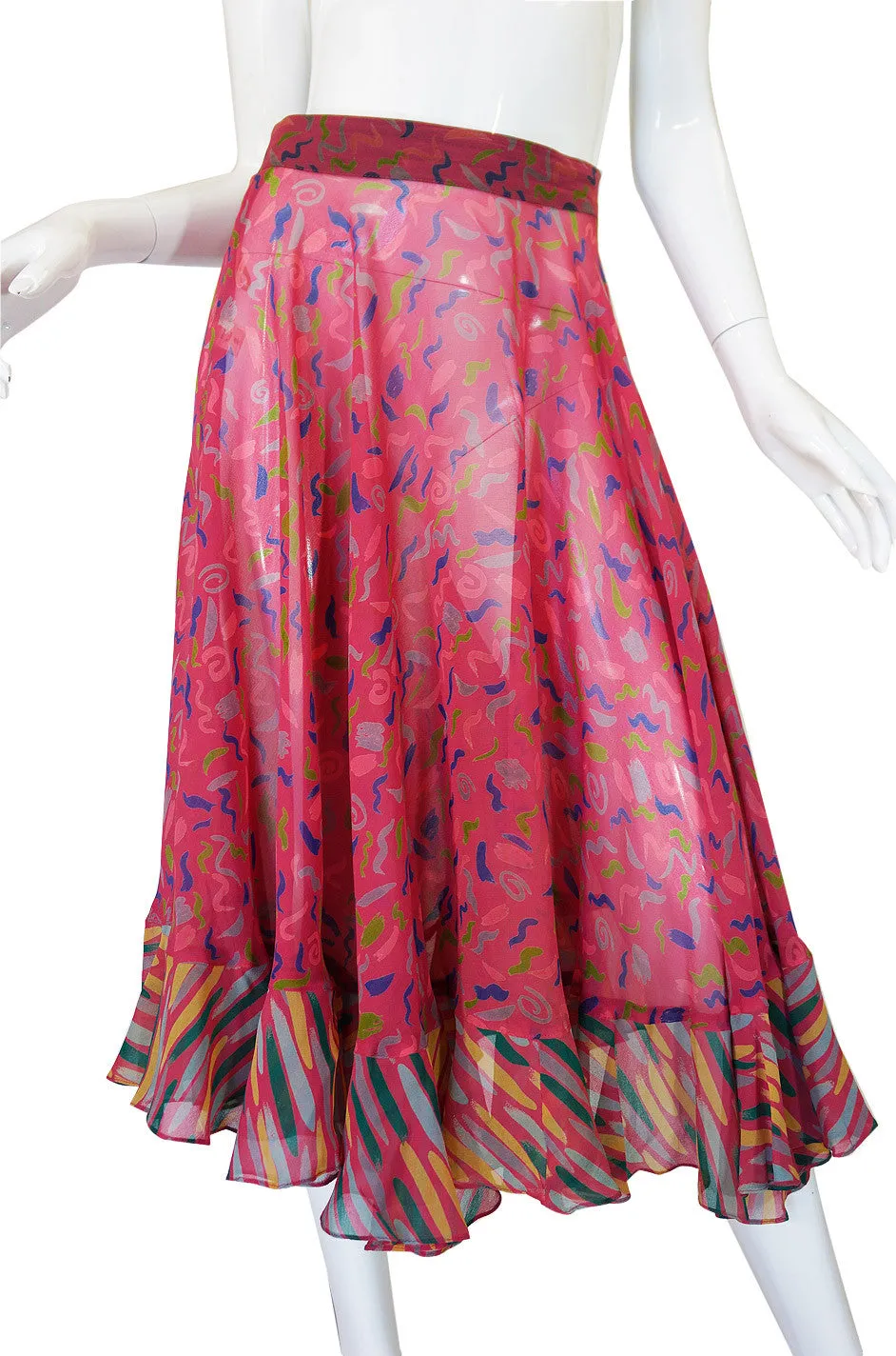 1970s Ossie Clark Birtwell Print Silk Set