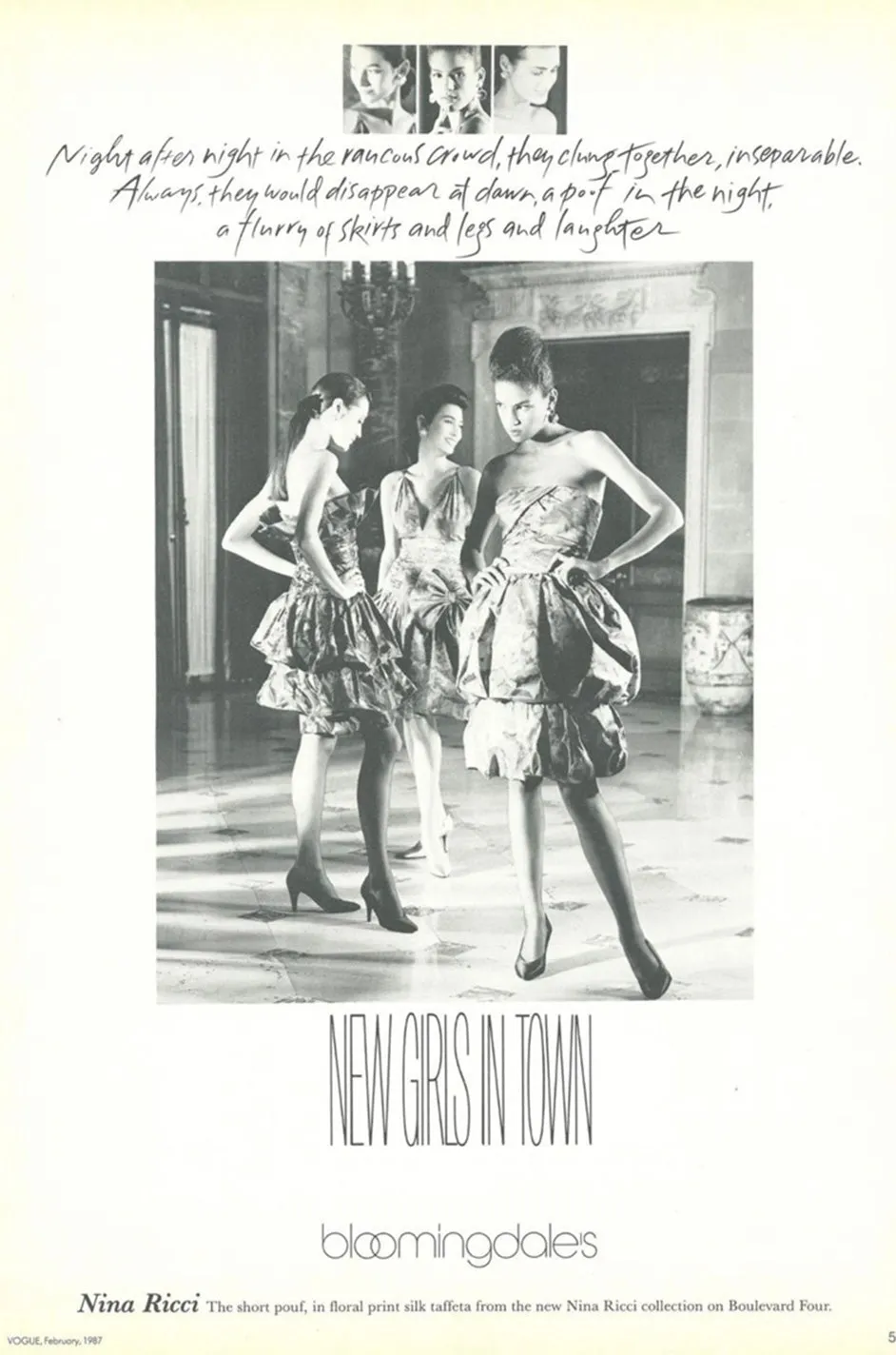 1987 Nina Ricci Multi Colour Printed Silk Taffeta Tiered Ruffled Mini Dress