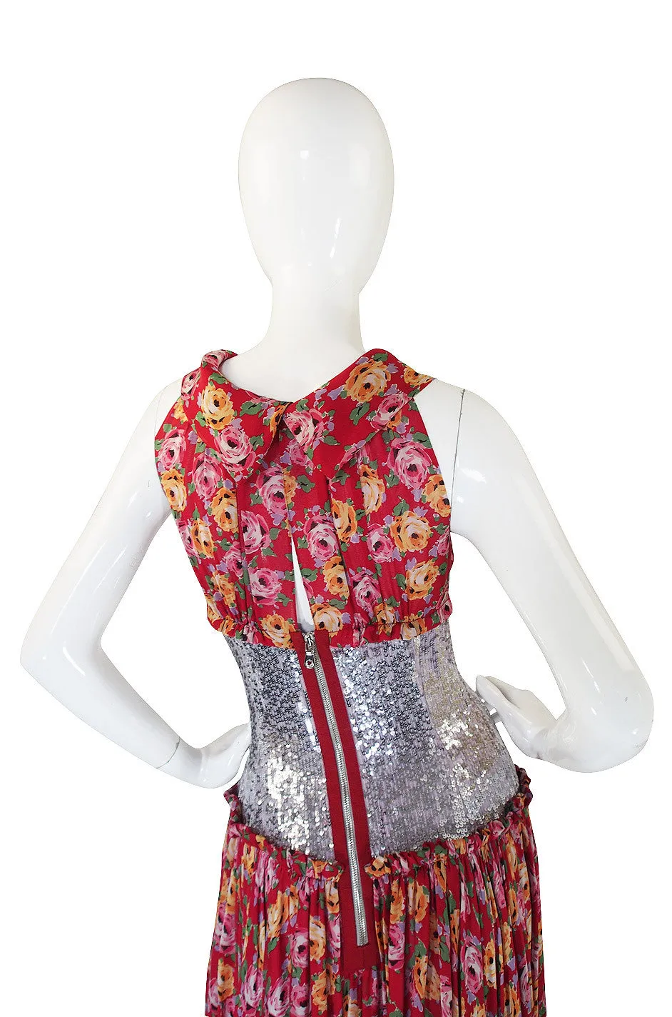 1990s Silk & Sequin Dolce and Gabbana dress