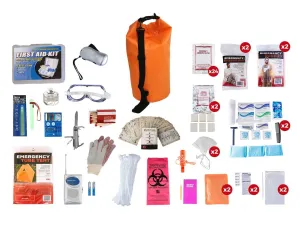 2 Person Elite Survival Kit (72  Hours) - Waterproof Dry Bag