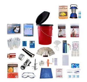 4 Person Food & Water Elite Bucket Survival Kit (72  Hours)