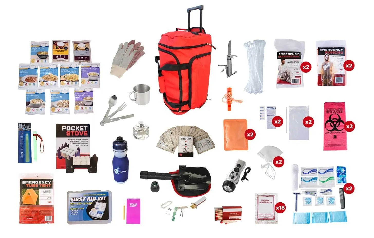 44 Meals Deluxe Food Storage Survival Kit (14 Day)