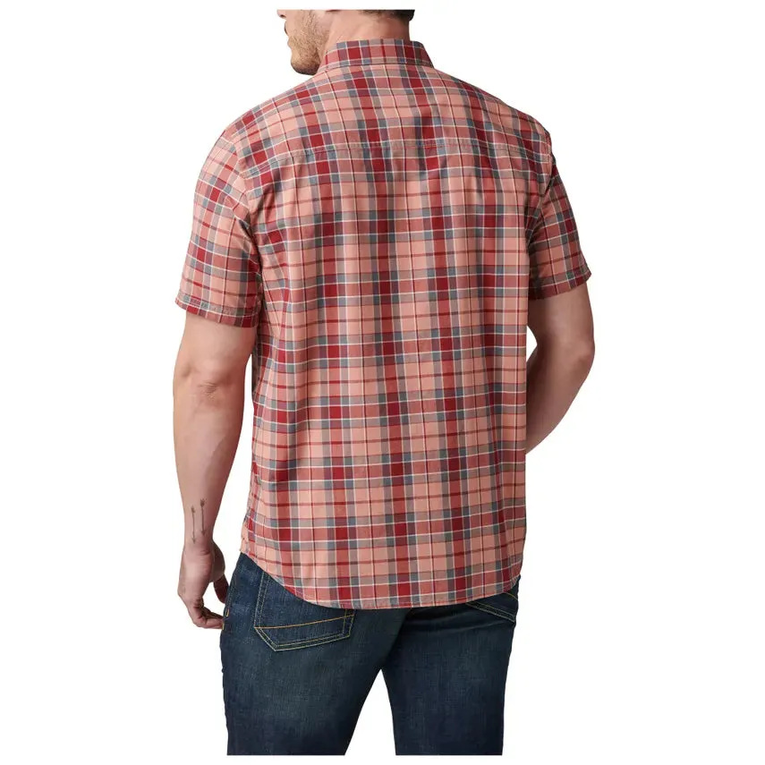71204 - 5.11 WYATT SHORT SLEEVE PLAID SHIRT