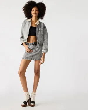 ABACO DENIM SKIRT LIGHT GREY