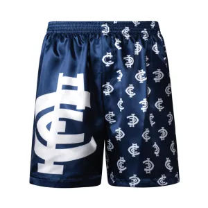 AFL Carlton Blues Mens Satin Boxers