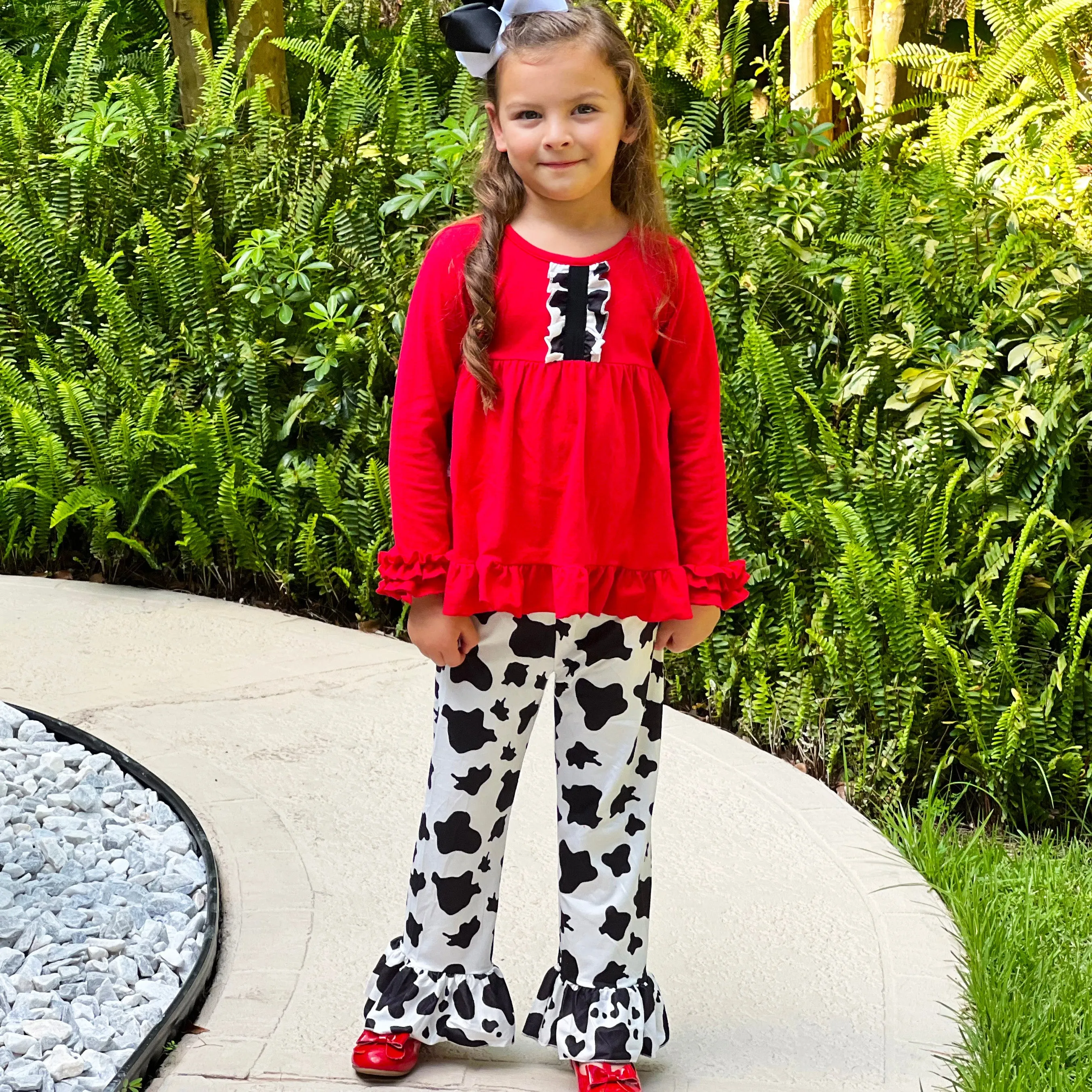 AL Limited Little Big Girls Boutique Cowgirl Rodeo Party Cotton 2 pc Set