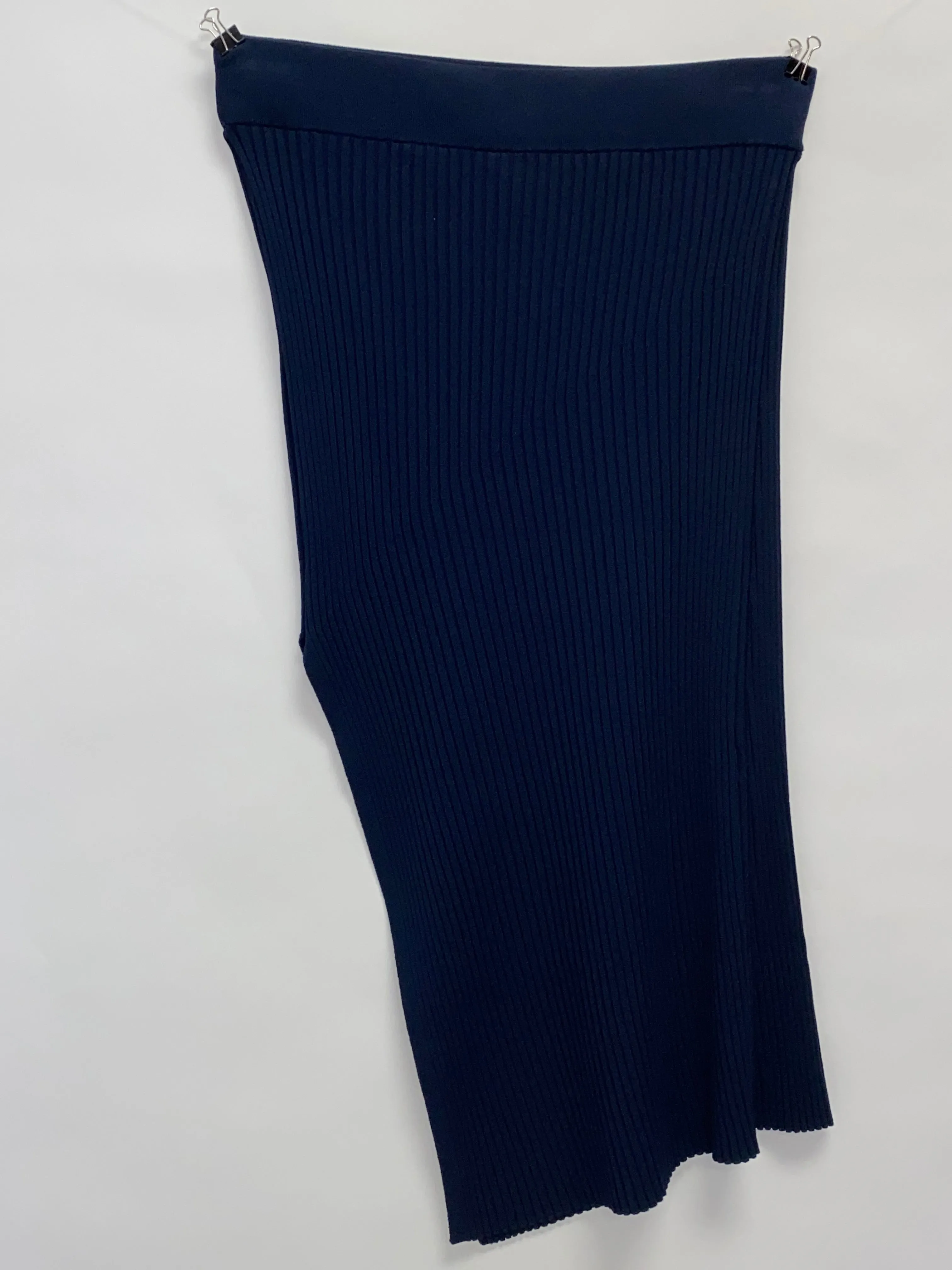 A.L.C Navy Knit Skirt with Slit