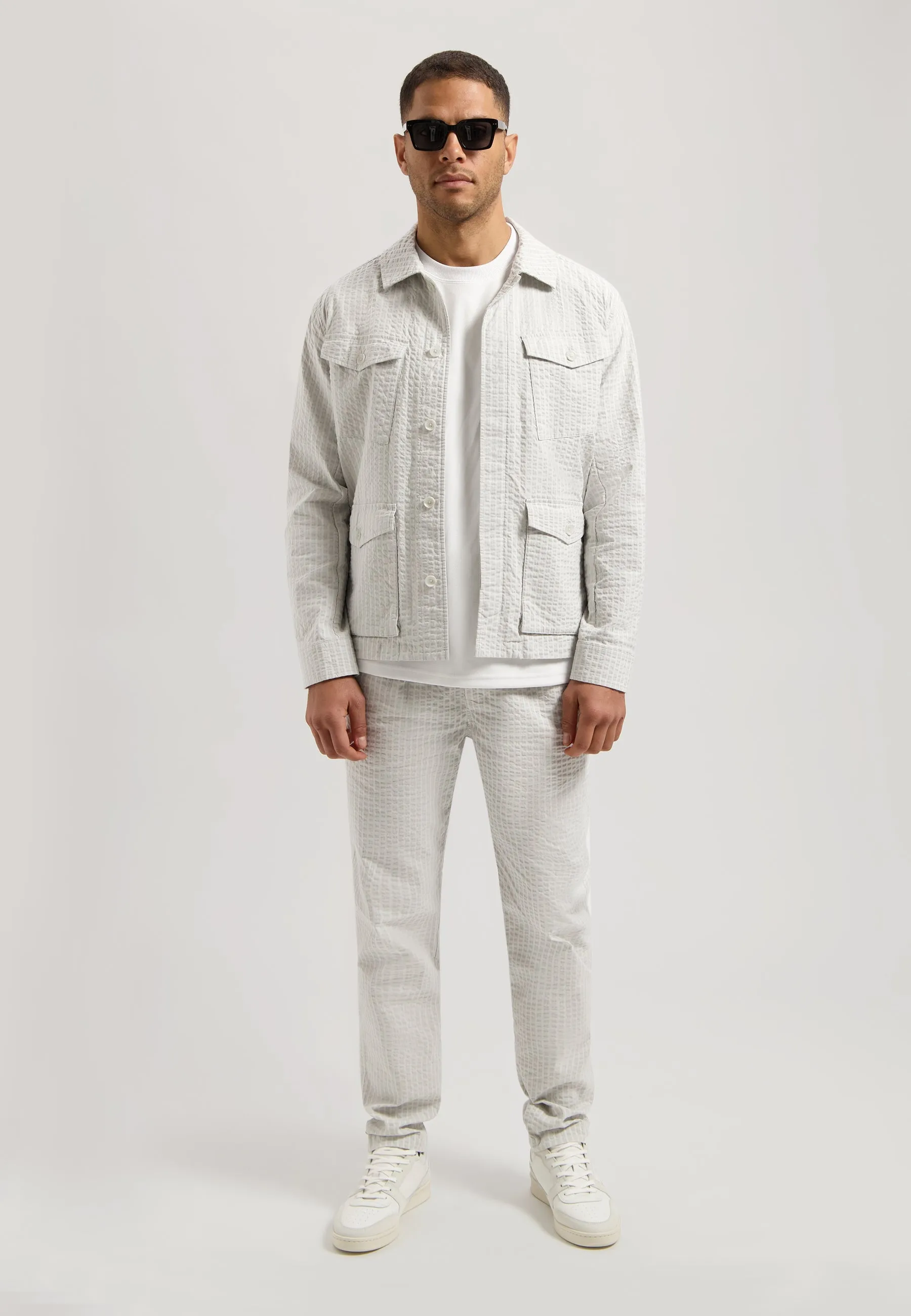 Alcie Safari Jacket Seersucker