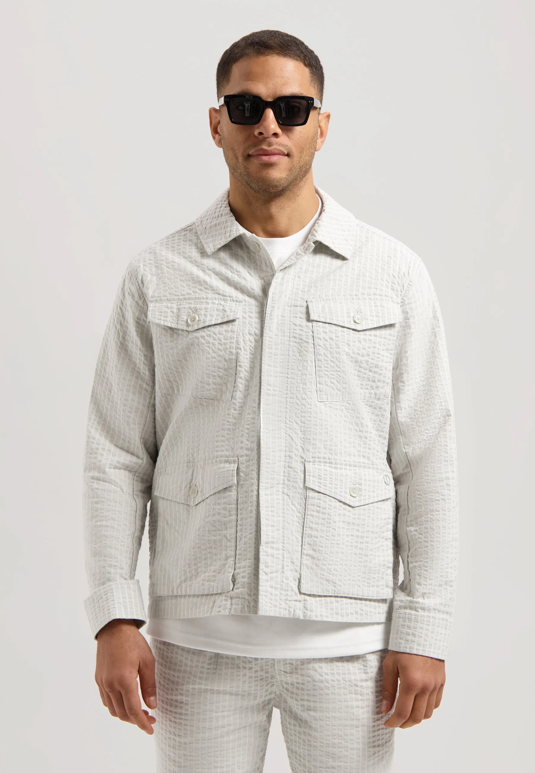 Alcie Safari Jacket Seersucker