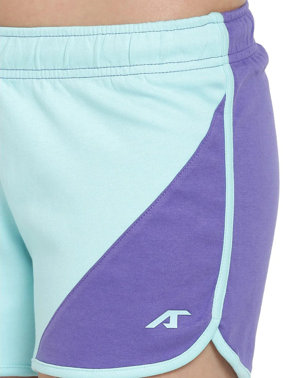Alcis Womens Solid Blue Shorts ALWST147443