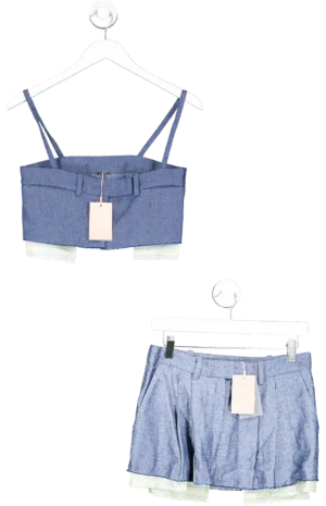 Alexis Blue Saanvi Skirt & Top Co-ord set UK XS