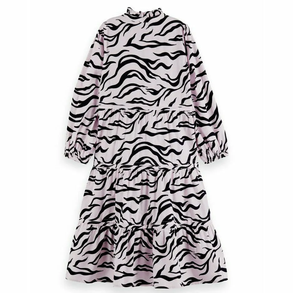 All-Over Printed Voluminous Dress