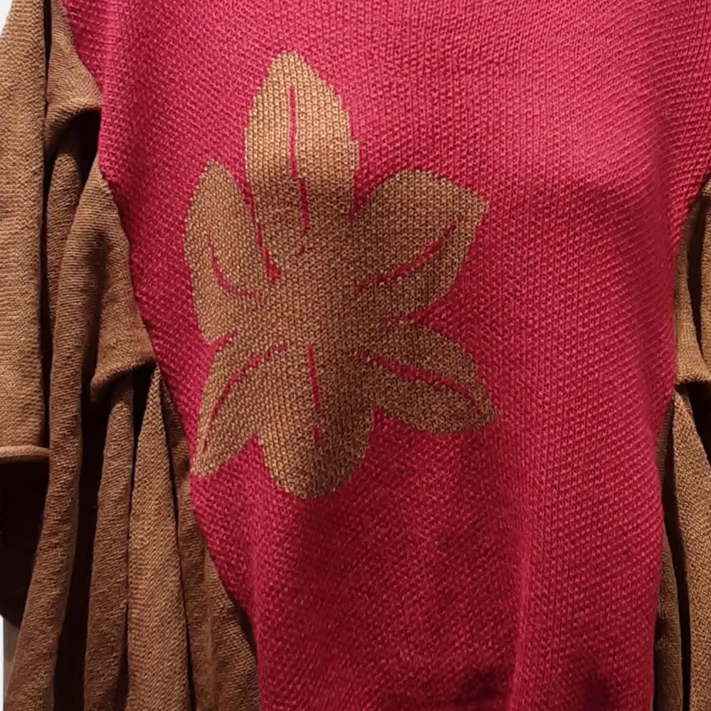 Alpaca Baby Poncho Carnation Design