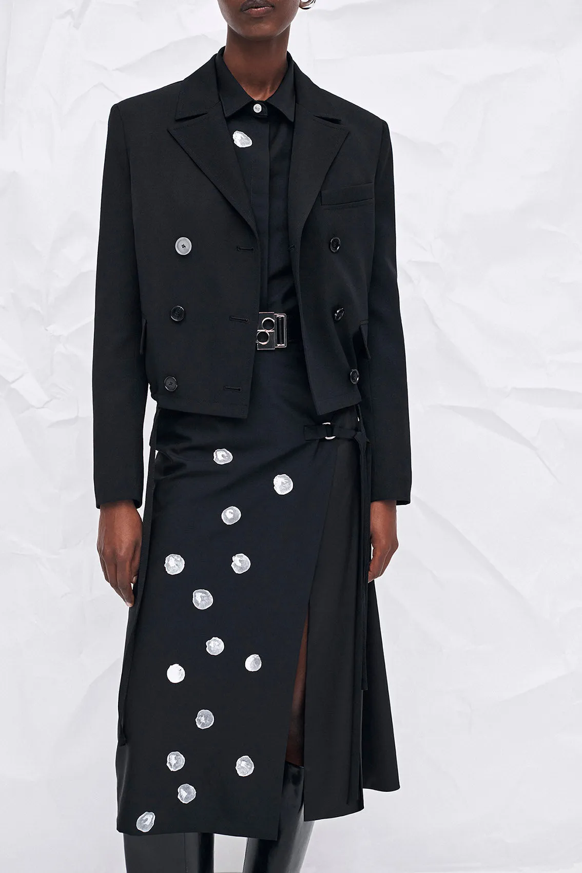 Alpine Ice Cube Print Pencil Skirt