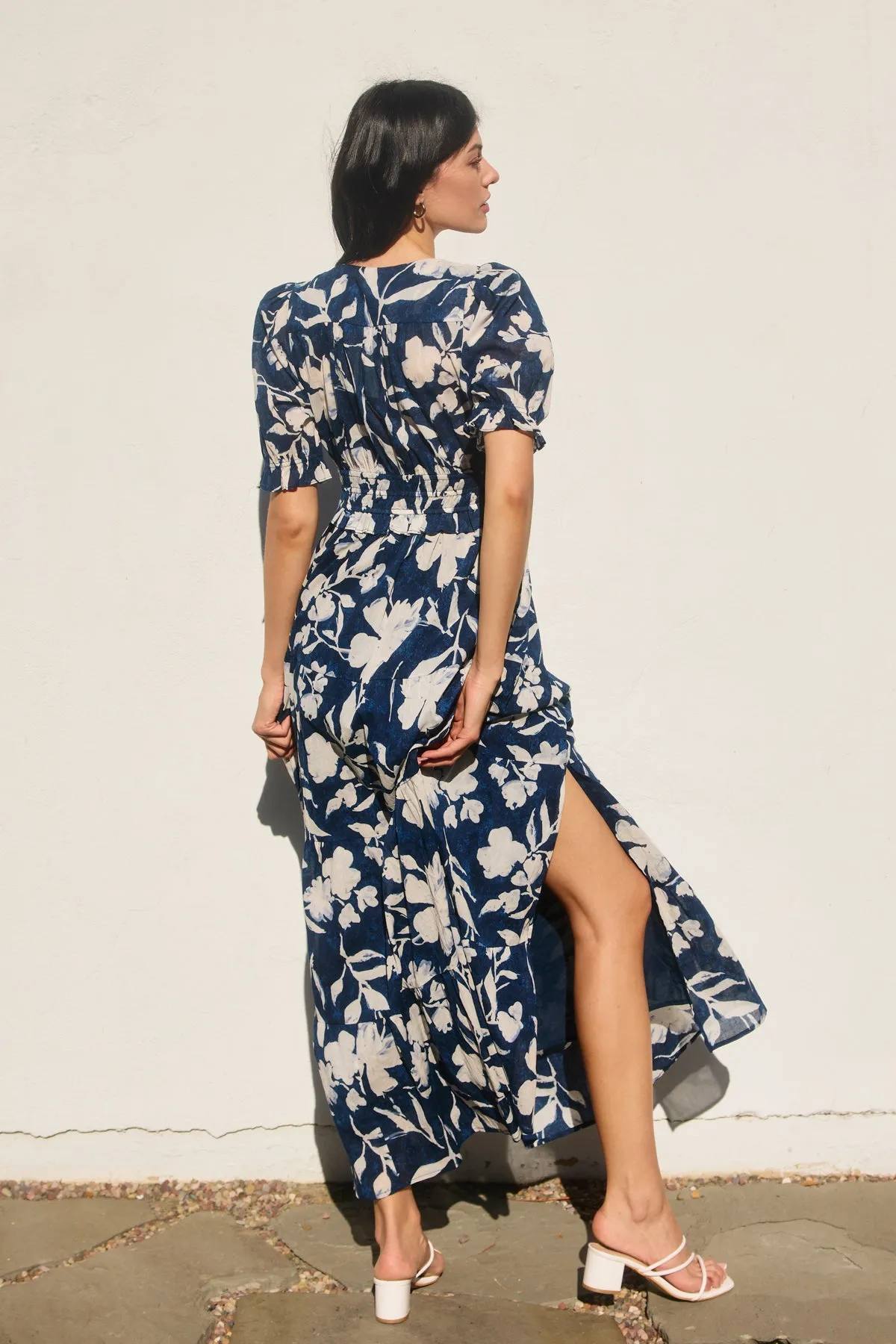Amabel Cinched Waist Maxi Dress
