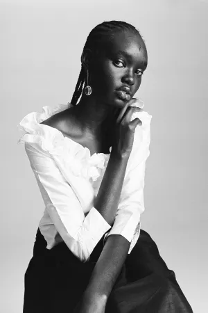 AMALIA BLOUSE — WHITE