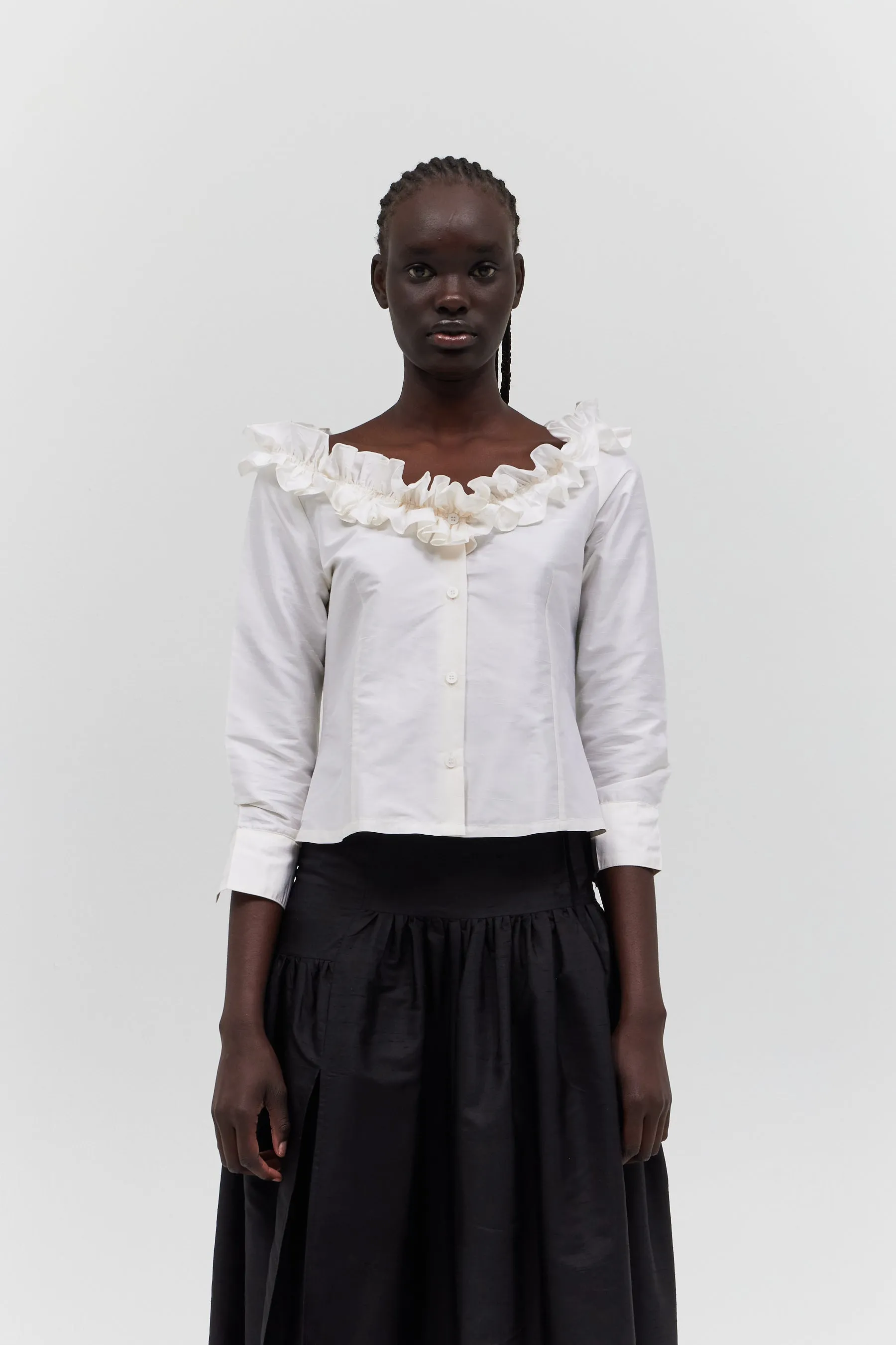 AMALIA BLOUSE — WHITE