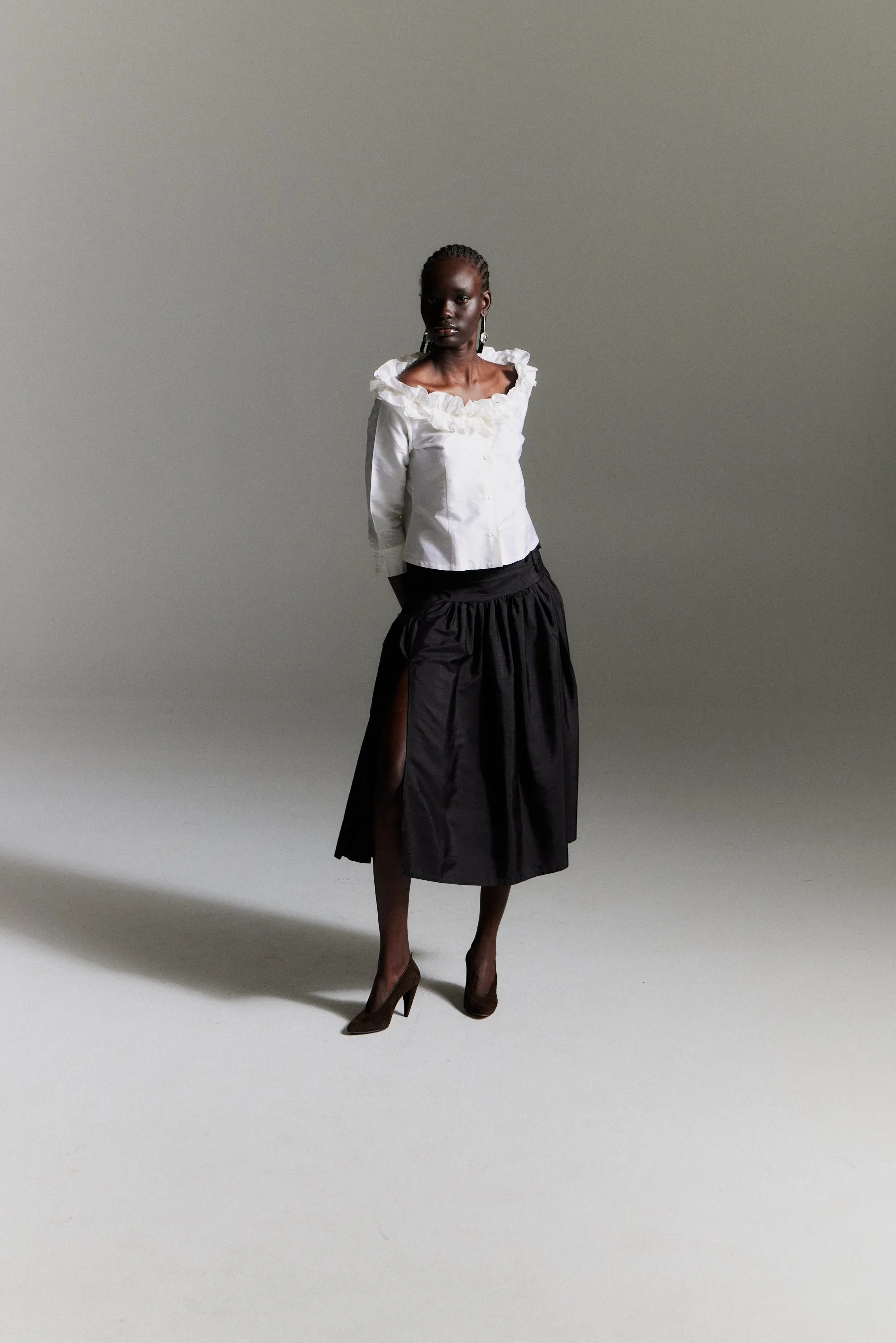 AMALIA BLOUSE — WHITE