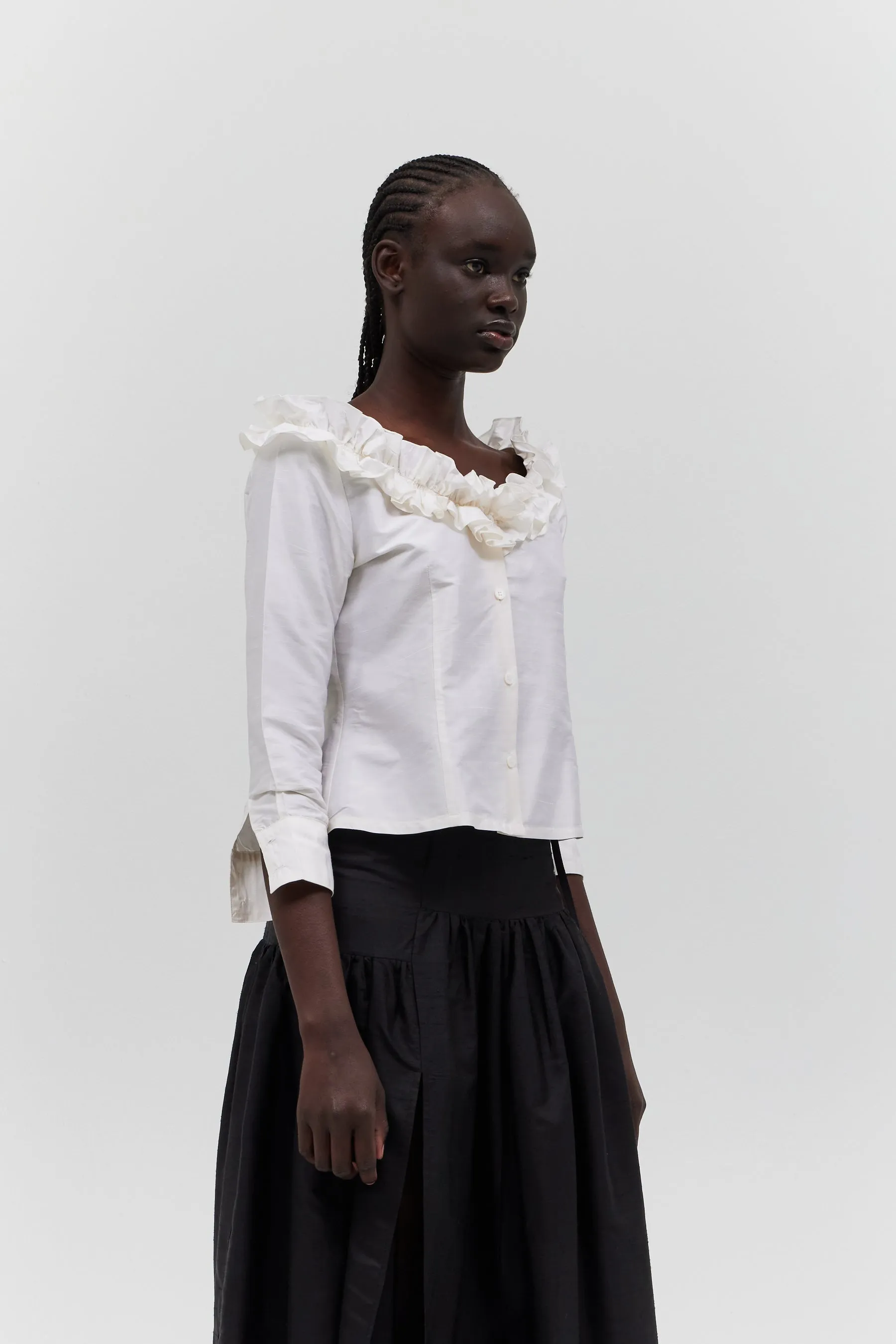 AMALIA BLOUSE — WHITE