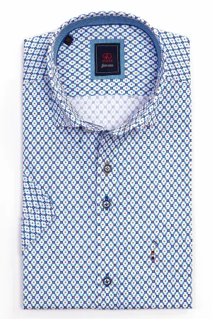 Andre Berlin Short Sleeve Shirt- Ecru