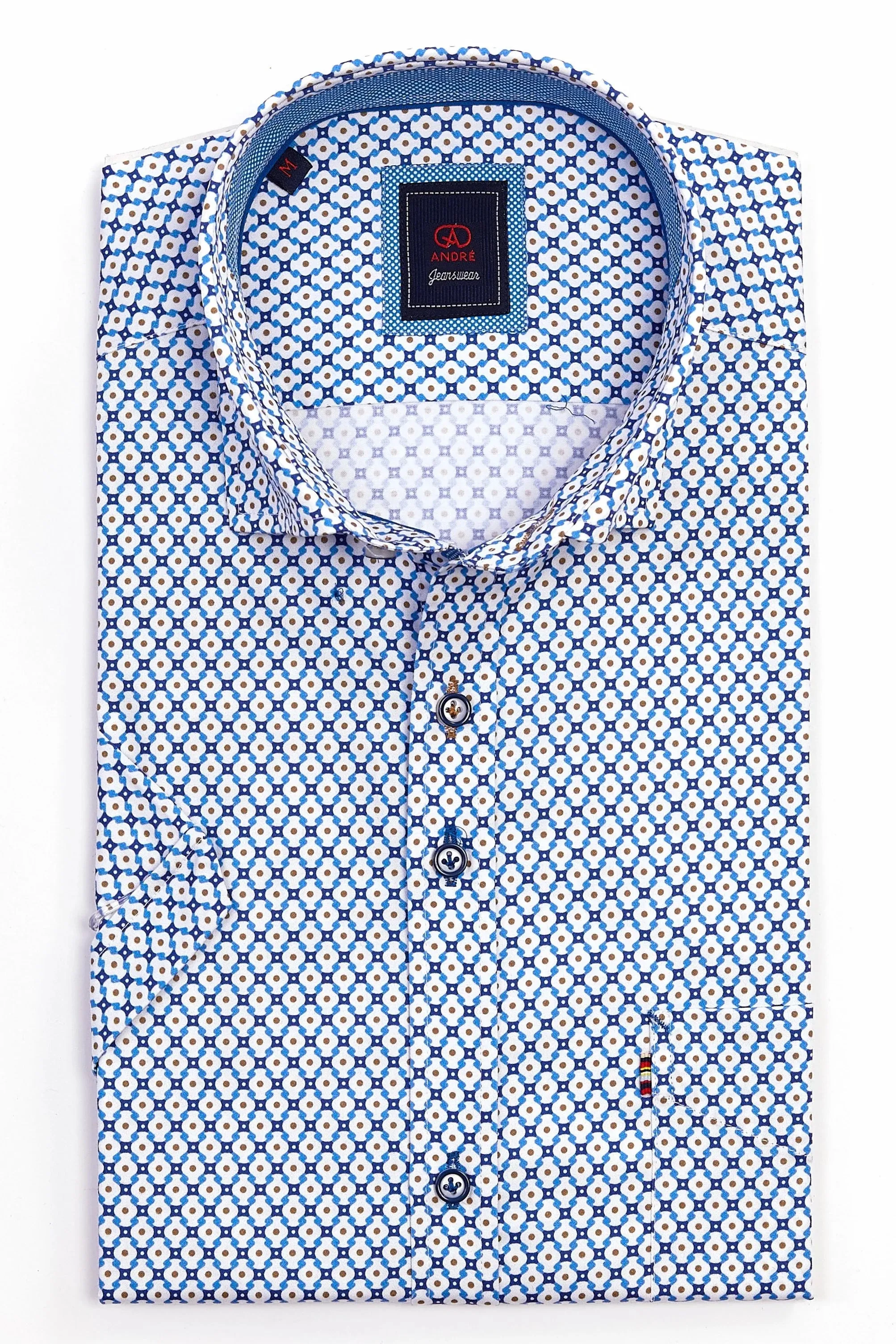Andre Berlin Short Sleeve Shirt- Ecru