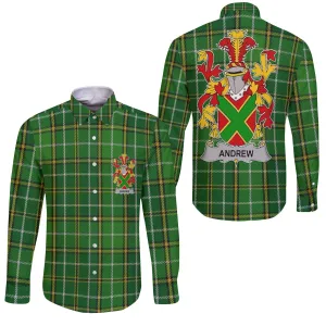 Andrew Long Sleeve Button Shirts Crest And National Plaid Style