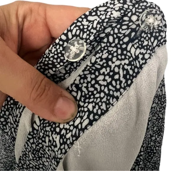 ANINE BING Lucky Speckled Print Ruffled True Wrap Skirt Size Medium US 6