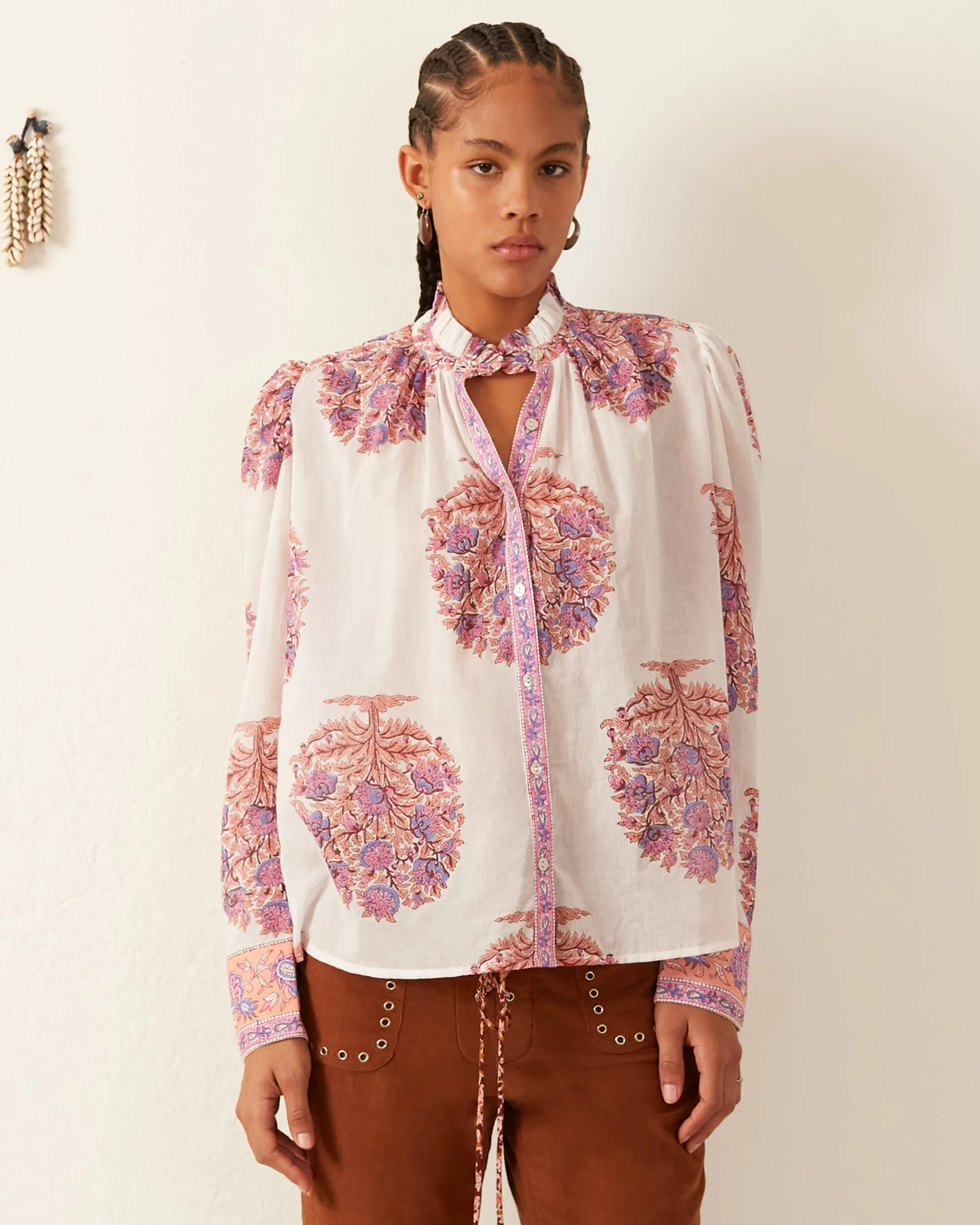Annabel Fig Flower Shirt