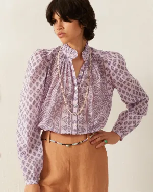 Annabel Lilac Bhutti Shirt