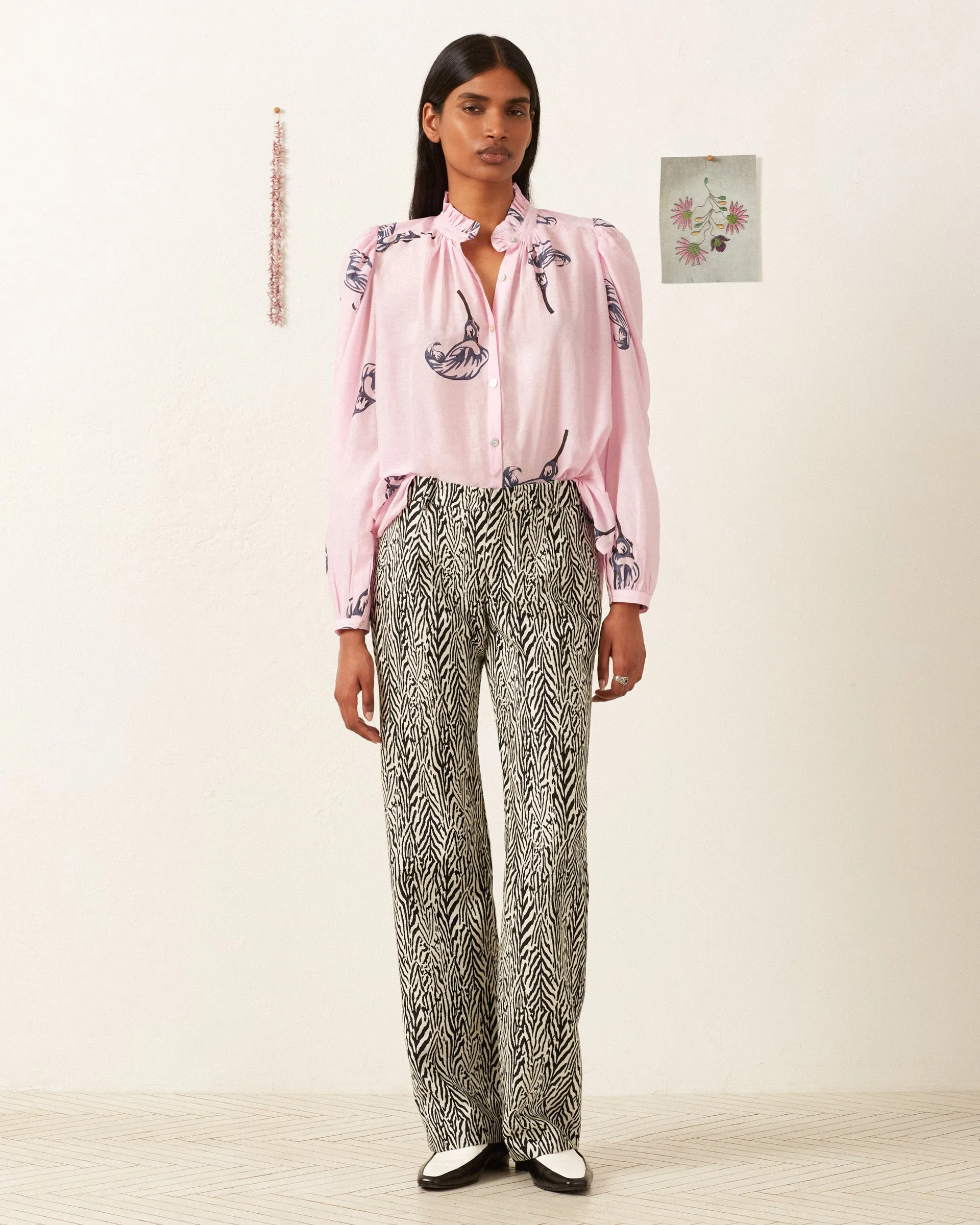 Annabel Pink Calla Lily Shirt
