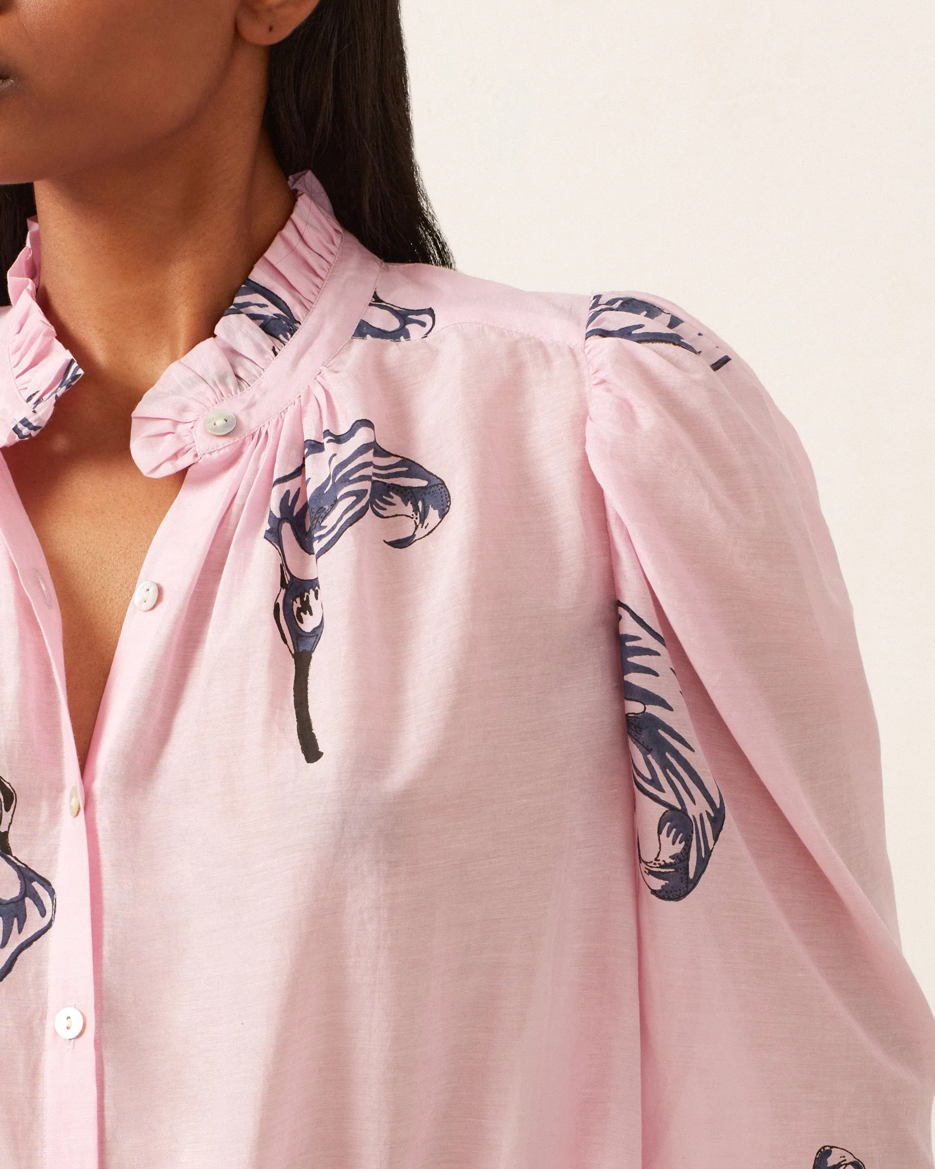 Annabel Pink Calla Lily Shirt