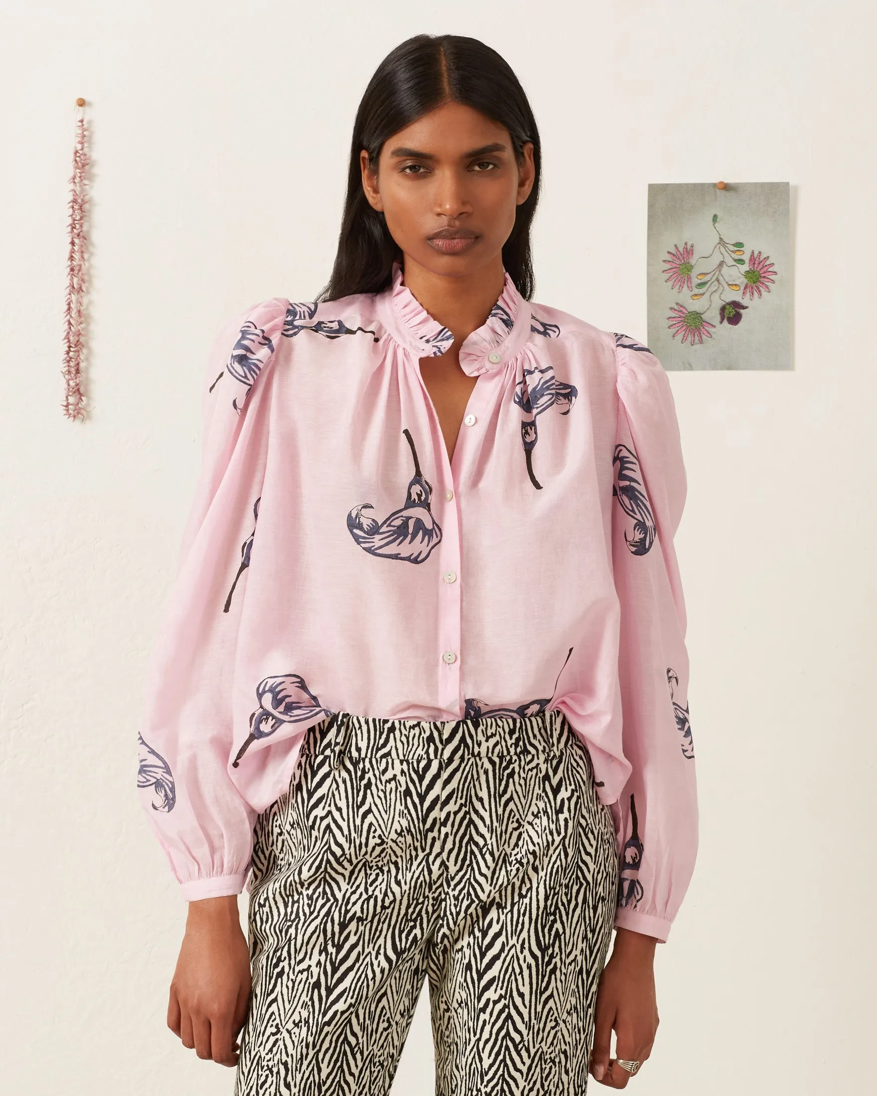Annabel Pink Calla Lily Shirt