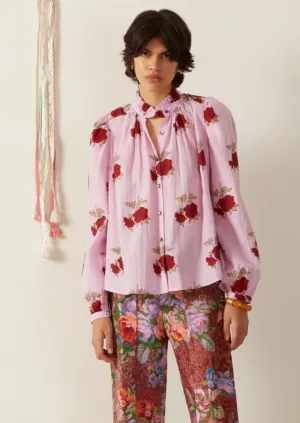 Annabel Ruby Rosette Shirt, Pink Ruby