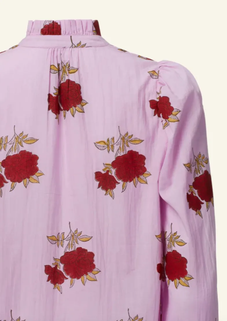 Annabel Ruby Rosette Shirt, Pink Ruby