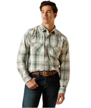 ARIAT MENS RETRO FIT PLAID LONG SLEEVE