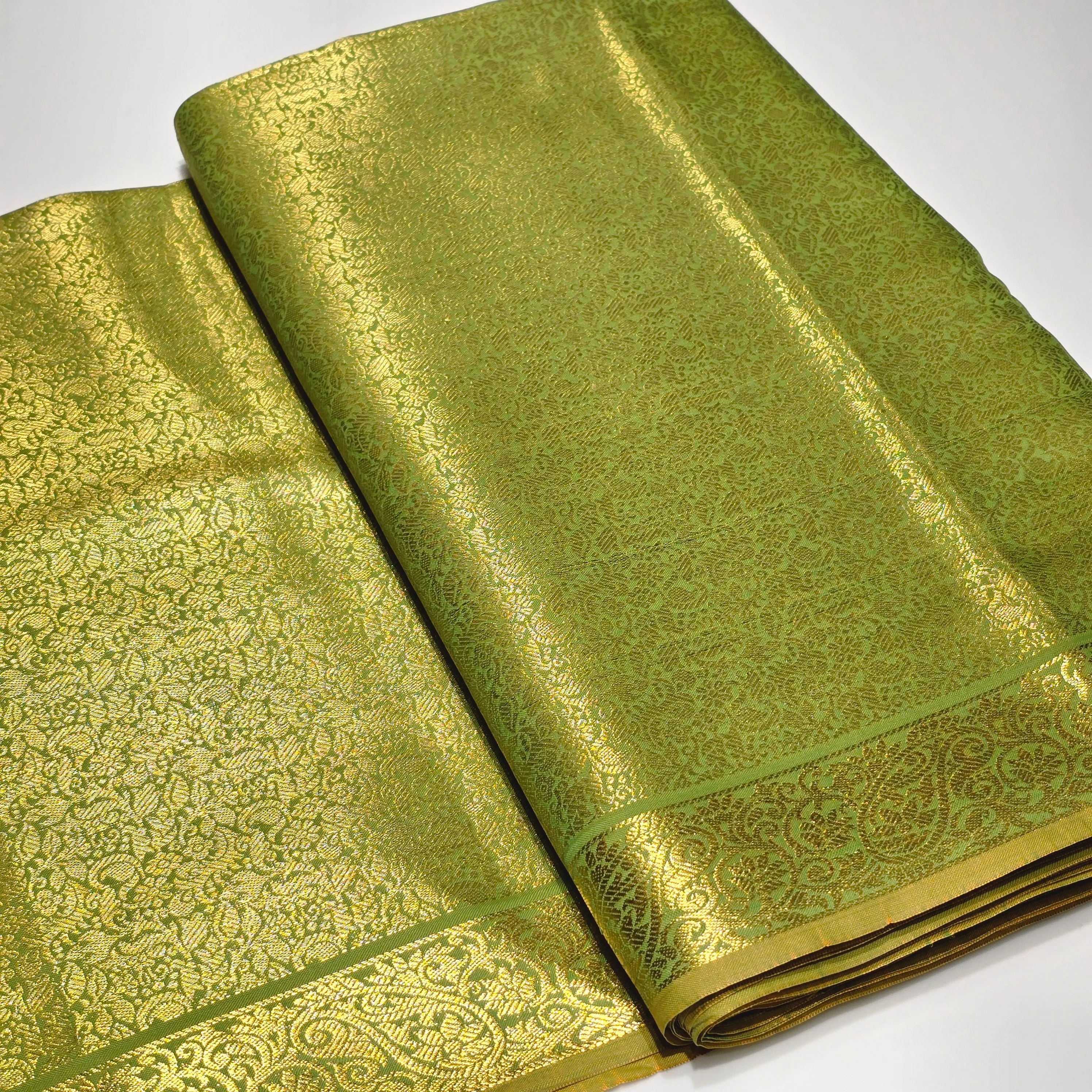 Art Silk Brocade with Border – 36" Width