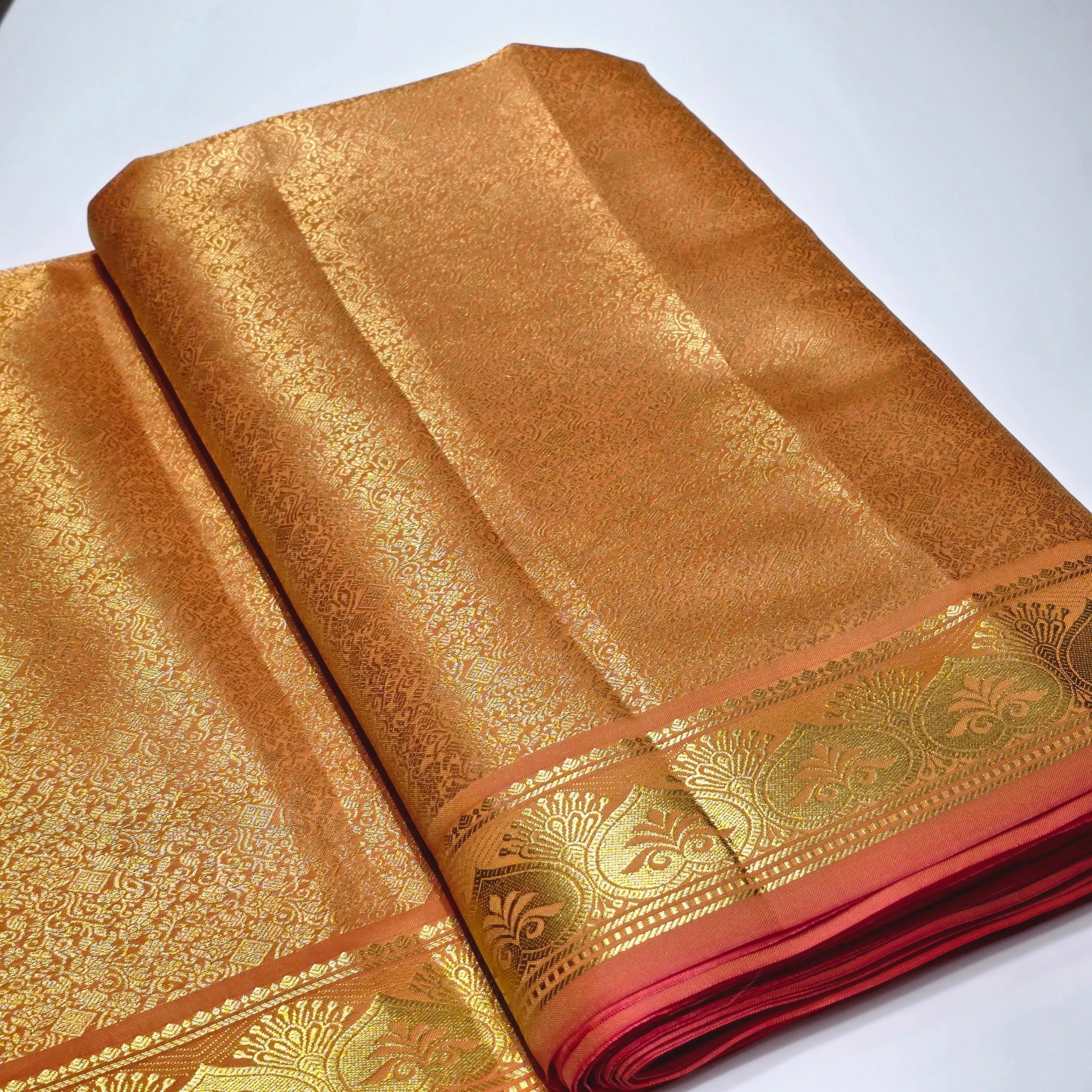 Art Silk Brocade with Border – 36" Width