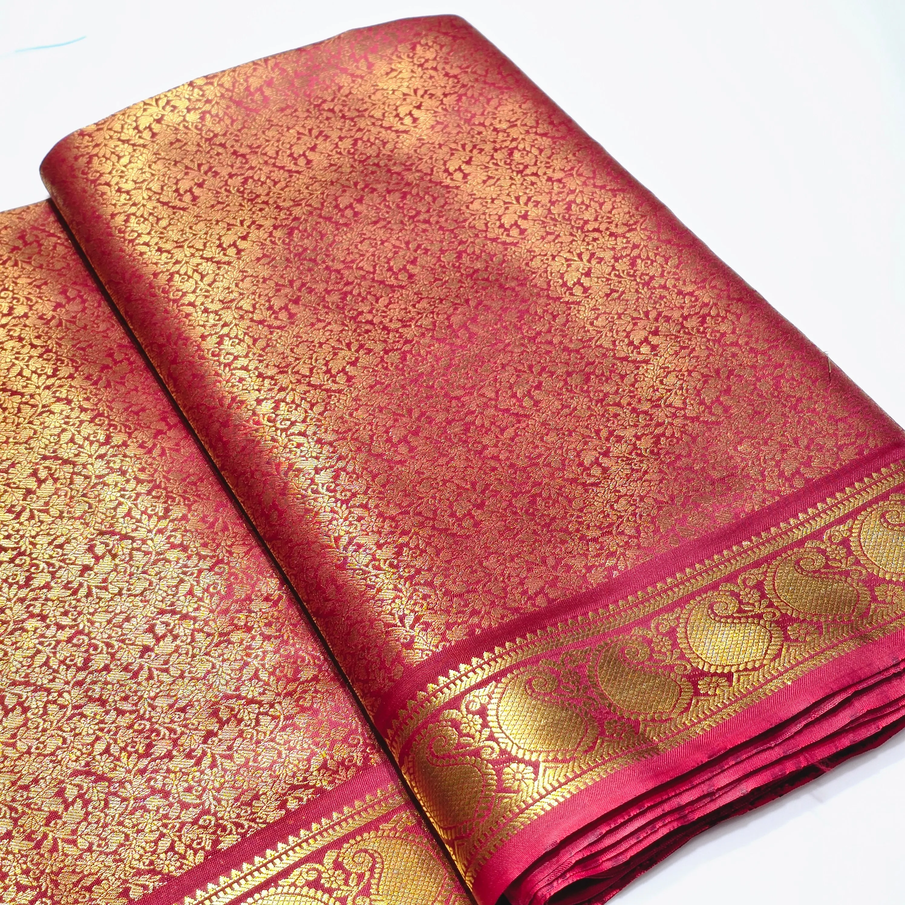 Art Silk Brocade with Border – 36" Width