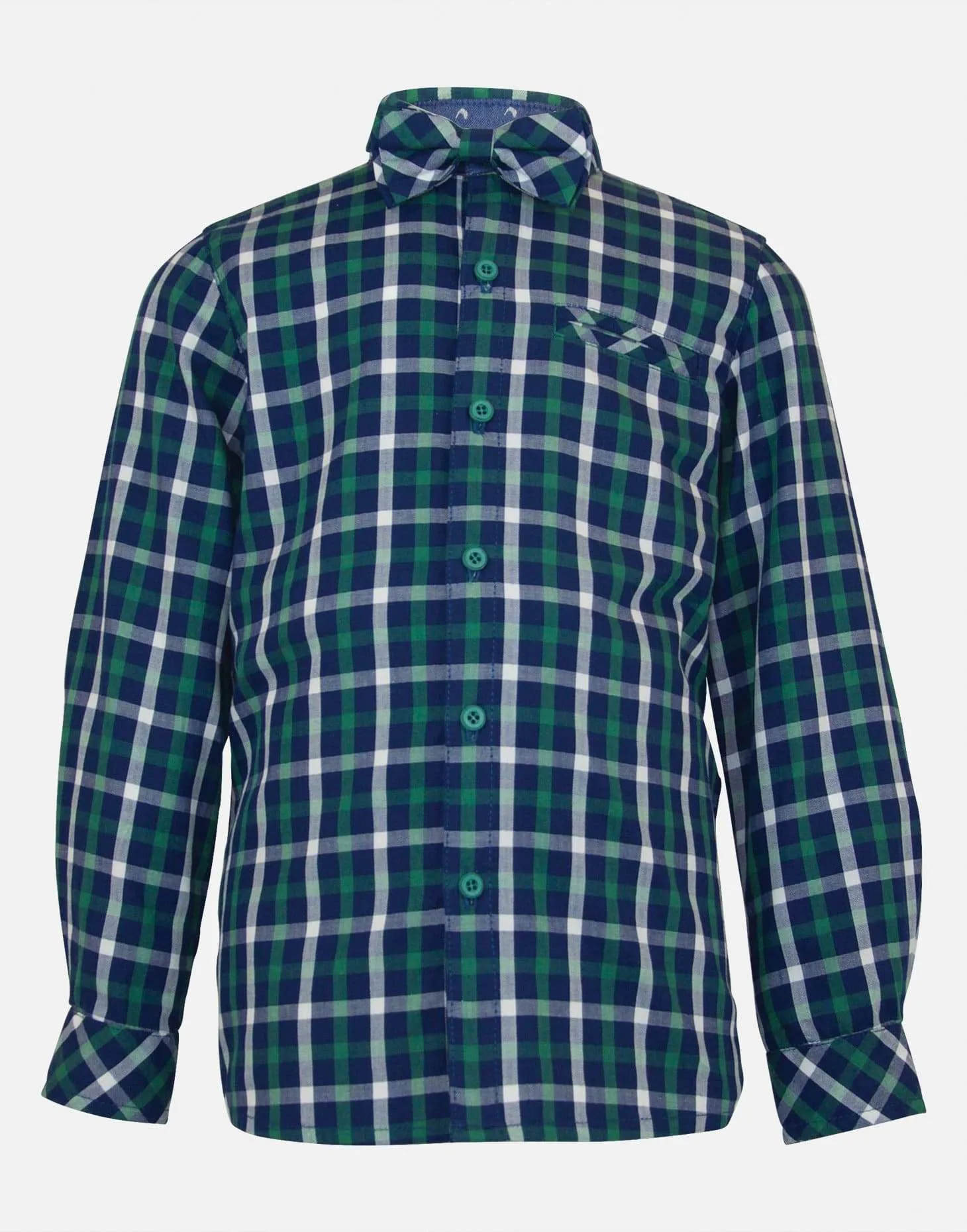 Austin : Checked shirt & bowtie
