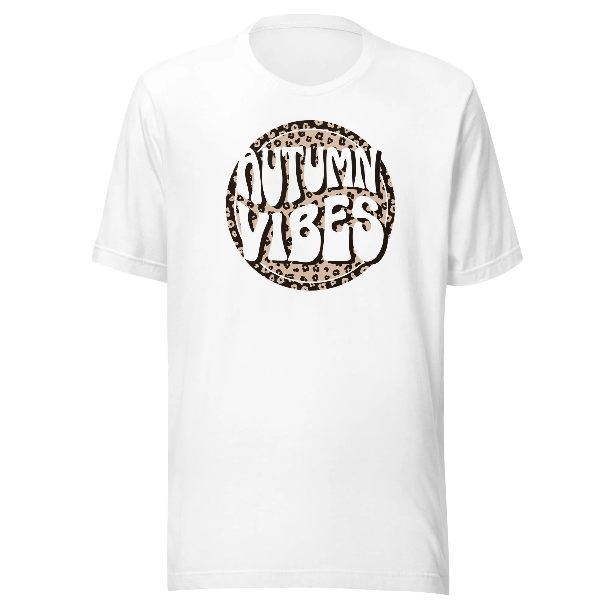 Autumn Vibes Leopard Circle Tee