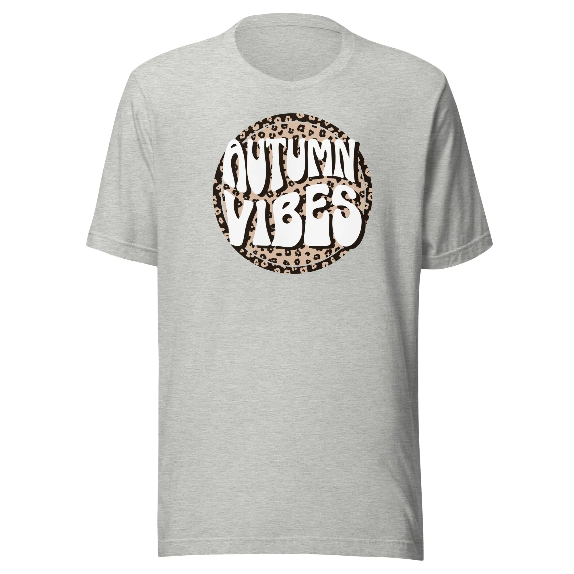 Autumn Vibes Leopard Circle Tee