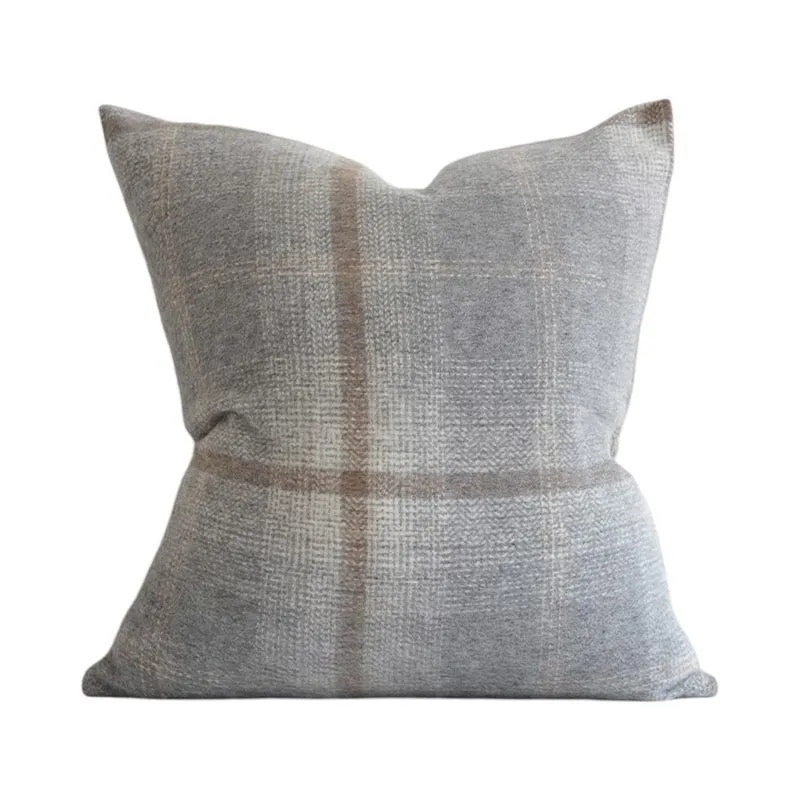 Awenda Alpaca Plaid Pillow