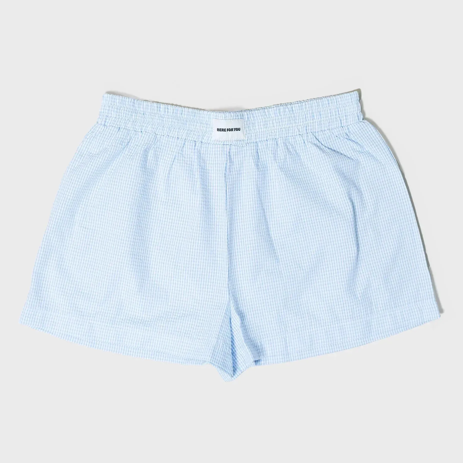 Baby Blue Checkered Boxer Short